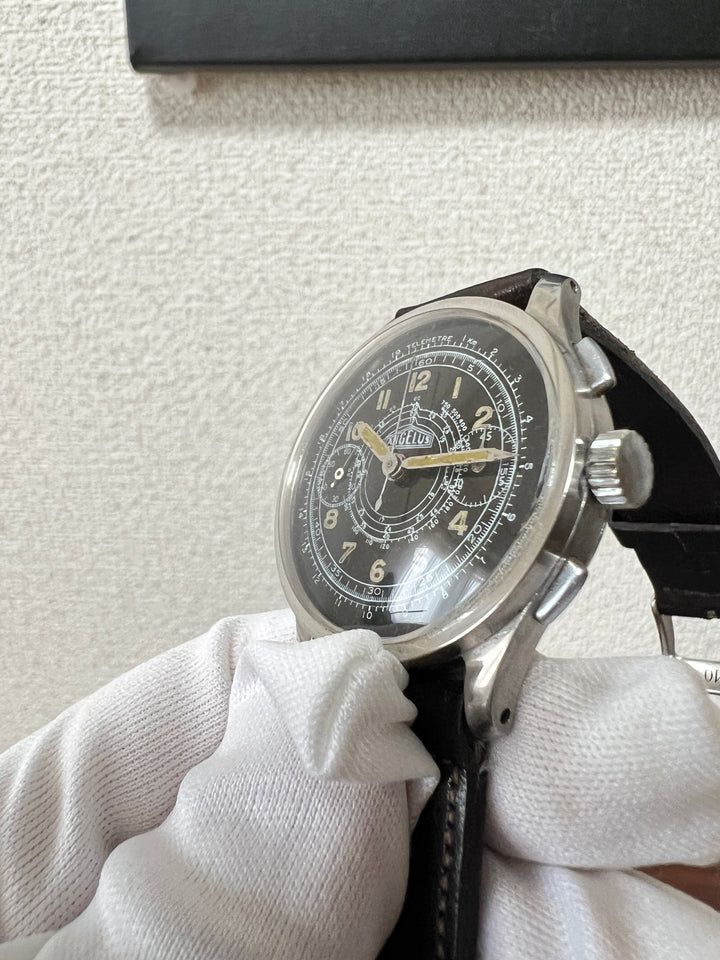 ヴィンテージ ミリタリークロノグラフ　アンジェラス　キャリバー210 CAL.210