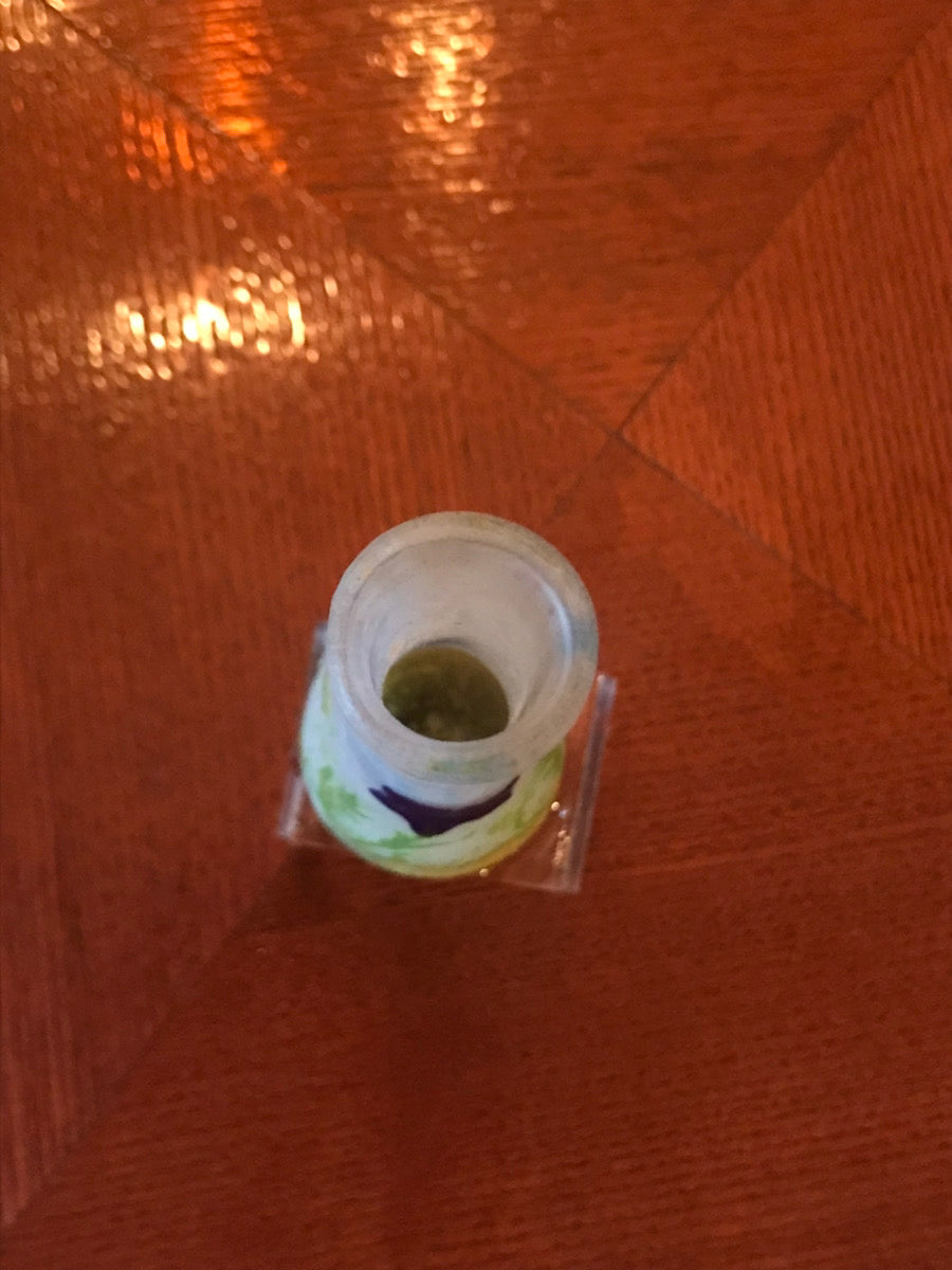 ドームナンシー（ドーム兄弟） リンドウの花の花瓶　アート作品