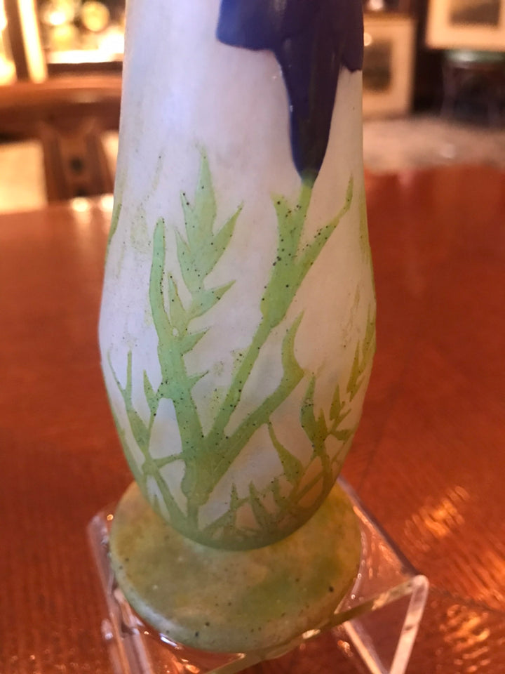 ドームナンシー（ドーム兄弟） リンドウの花の花瓶　アート作品