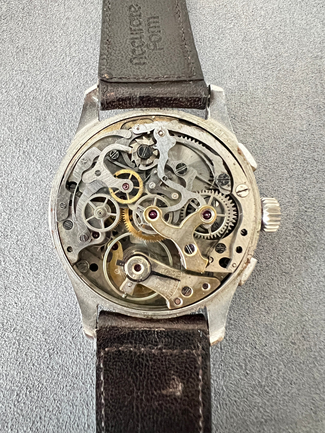 ヴィンテージ ミリタリークロノグラフ　アンジェラス　キャリバー210 CAL.210