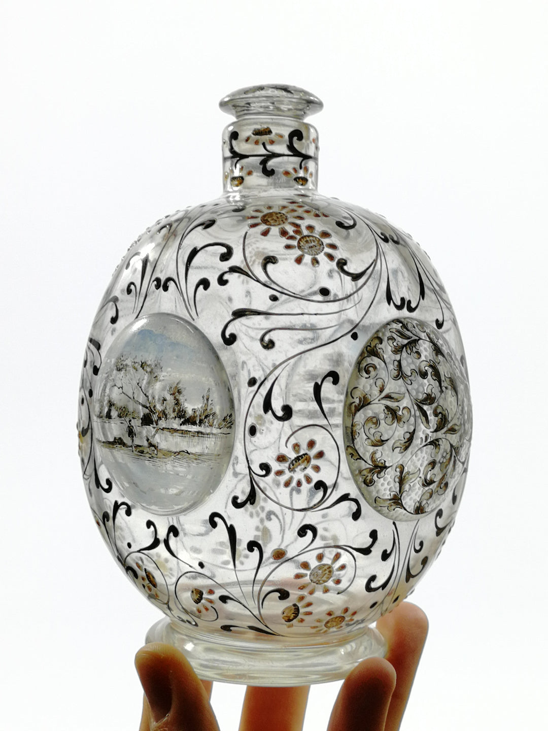 高さ30㎝【希少】エミールガレ風 レプリカ 水差し 花瓶 工芸品 高さ30㎝【