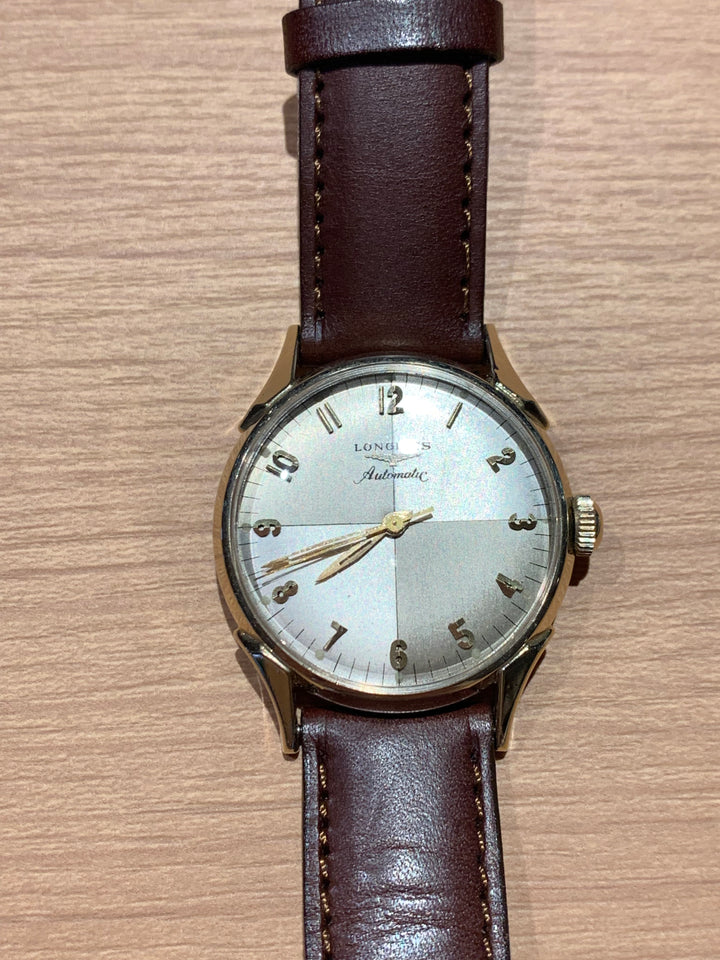 1957年製　10K　ロンジン  ツートンゼファーダイヤル 自動巻きヴィンテージ腕時計 19AS