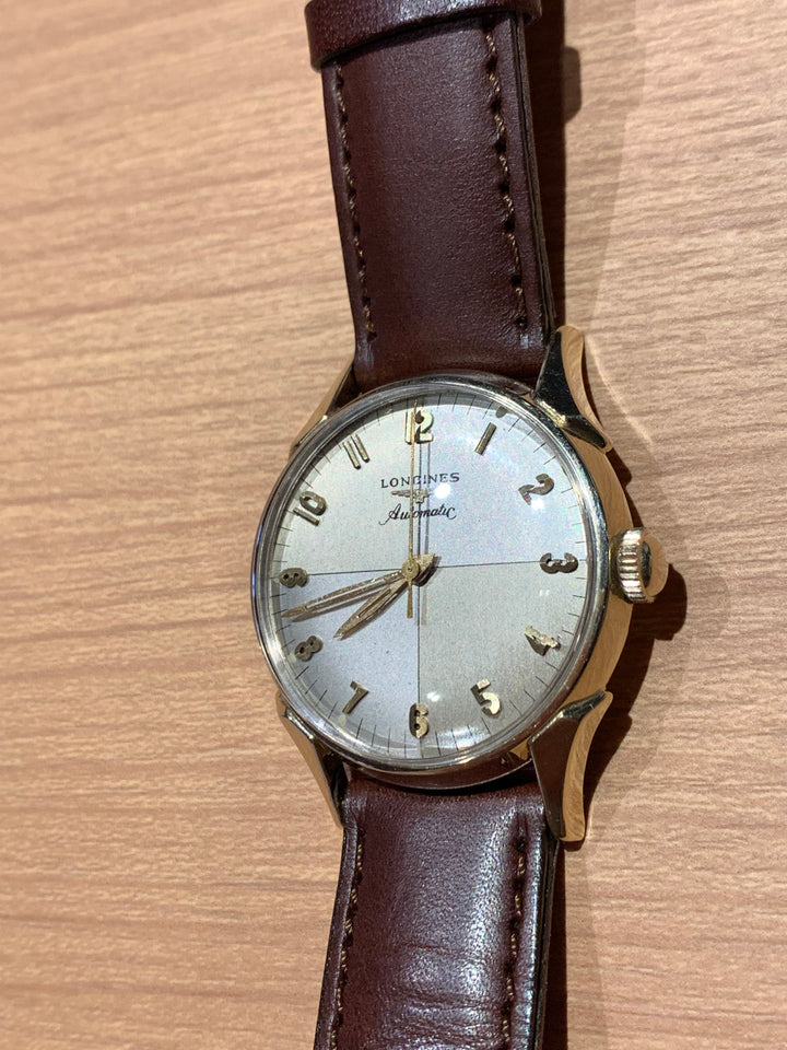 1957年製　10K　ロンジン  ツートンゼファーダイヤル 自動巻きヴィンテージ腕時計 19AS