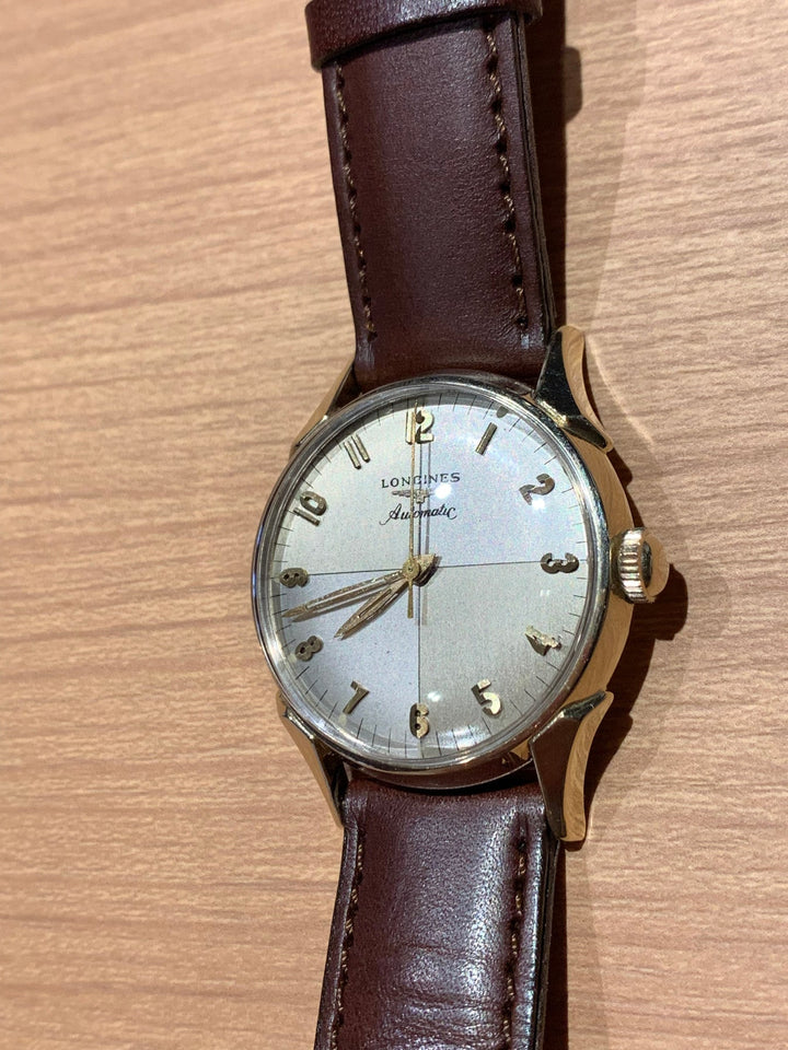 1957年製　10K　ロンジン ツートンゼファーダイヤル 自動巻きヴィンテージ腕時計 19AS