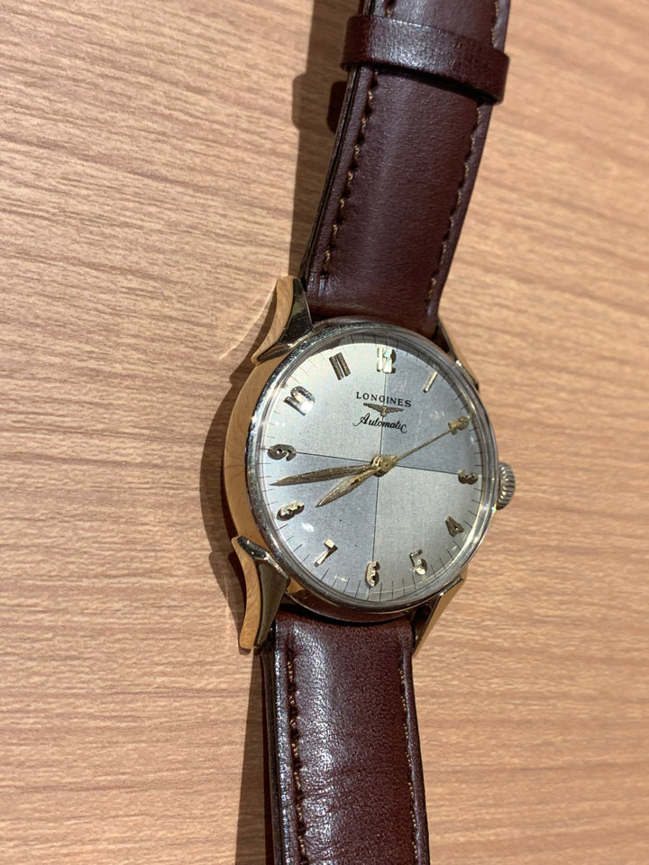 1957年製　10K　ロンジン  ツートンゼファーダイヤル 自動巻きヴィンテージ腕時計 19AS