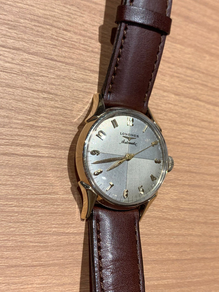 1957年製　10K　ロンジン ツートンゼファーダイヤル 自動巻きヴィンテージ腕時計 19AS