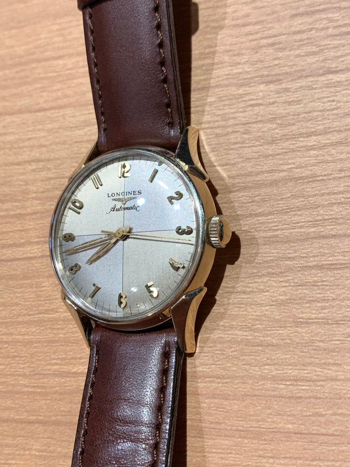 1957年製　10K　ロンジン  ツートンゼファーダイヤル 自動巻きヴィンテージ腕時計 19AS