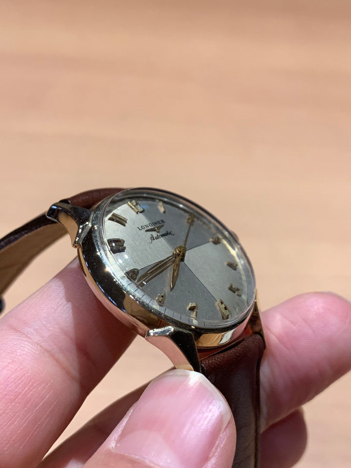 1957年製　10K　ロンジン  ツートンゼファーダイヤル 自動巻きヴィンテージ腕時計 19AS
