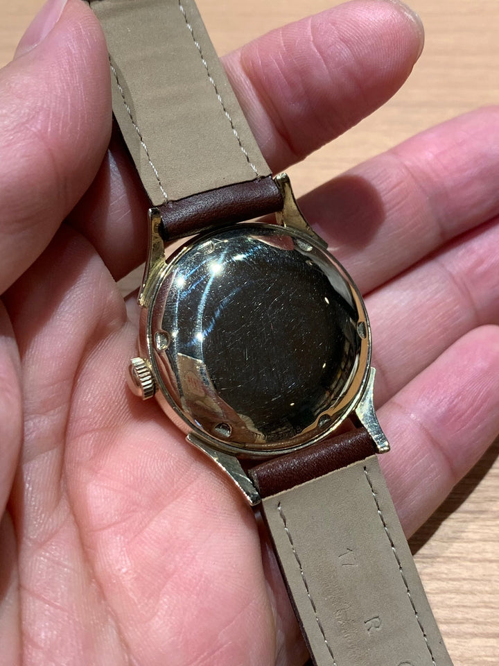 1957年製　10K　ロンジン ツートンゼファーダイヤル 自動巻きヴィンテージ腕時計 19AS