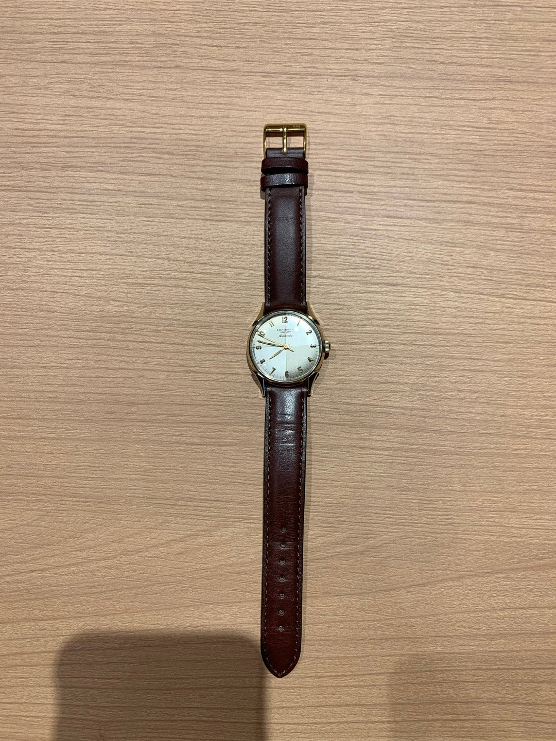 1957年製　10K　ロンジン ツートンゼファーダイヤル 自動巻きヴィンテージ腕時計 19AS