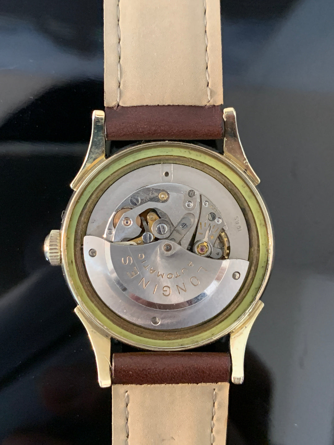 1957年製　10K　ロンジン ツートンゼファーダイヤル 自動巻きヴィンテージ腕時計 19AS