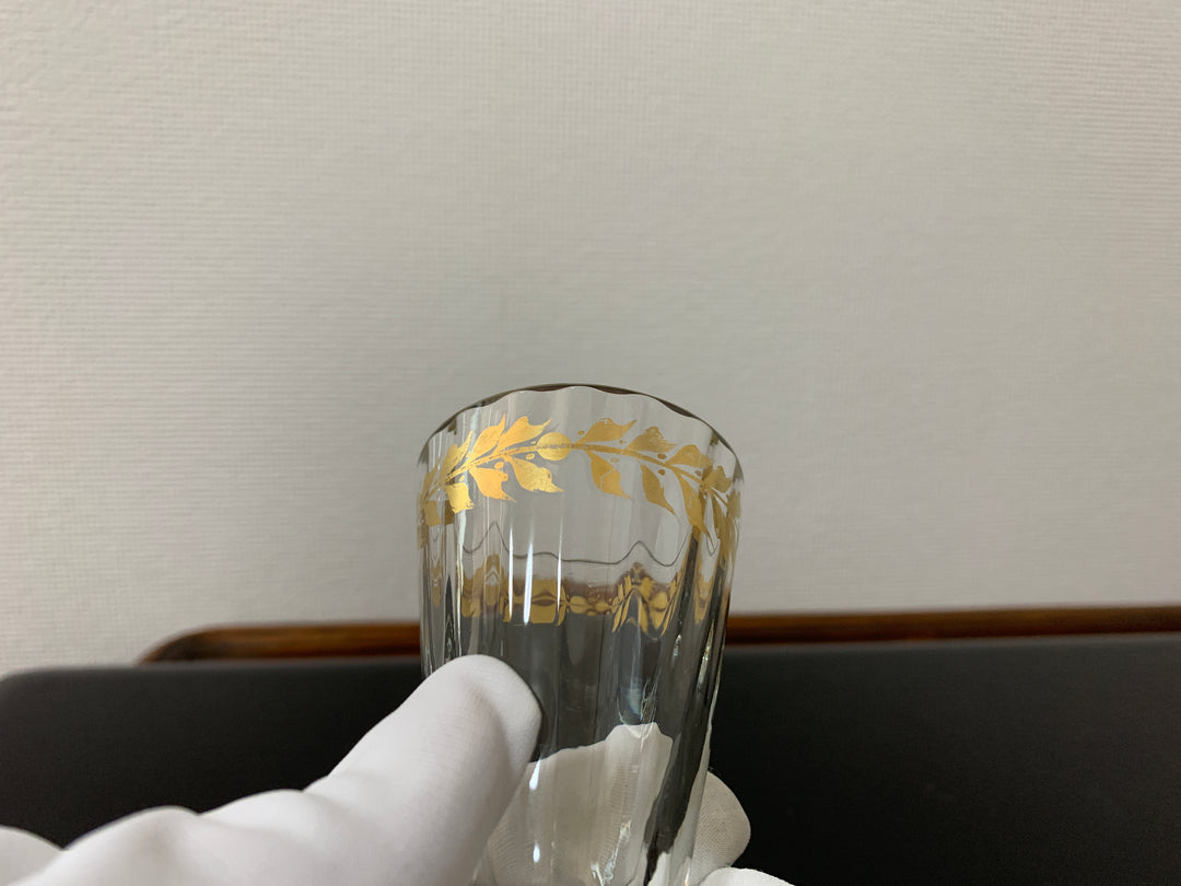 エミールガレ　初期作品　１８９４年製　エナメルリキュールグラス 1