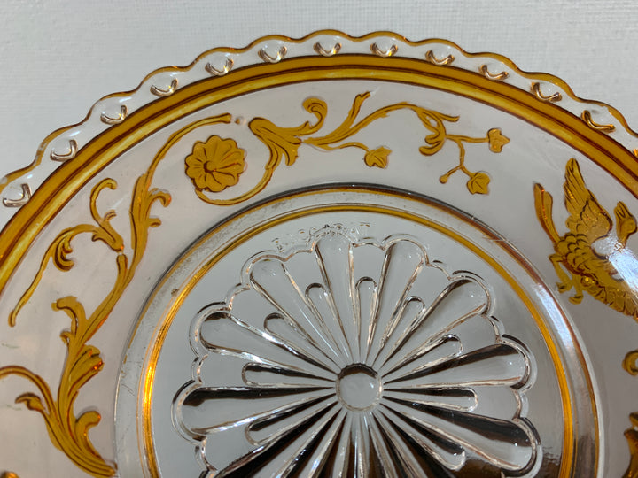 オールドバカラの大作！白鳥が描かれたコンポート(小物入れ)　19世紀名作ルネッサンス時代の作品