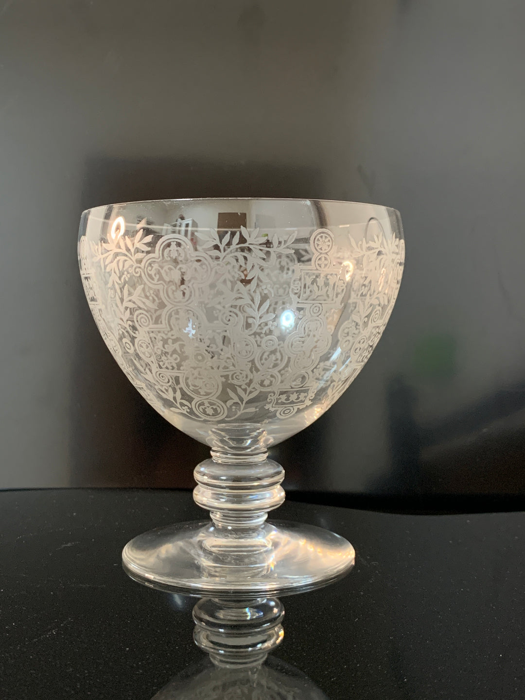 オールドバカラ　マリオン　大型クープ型コンポート