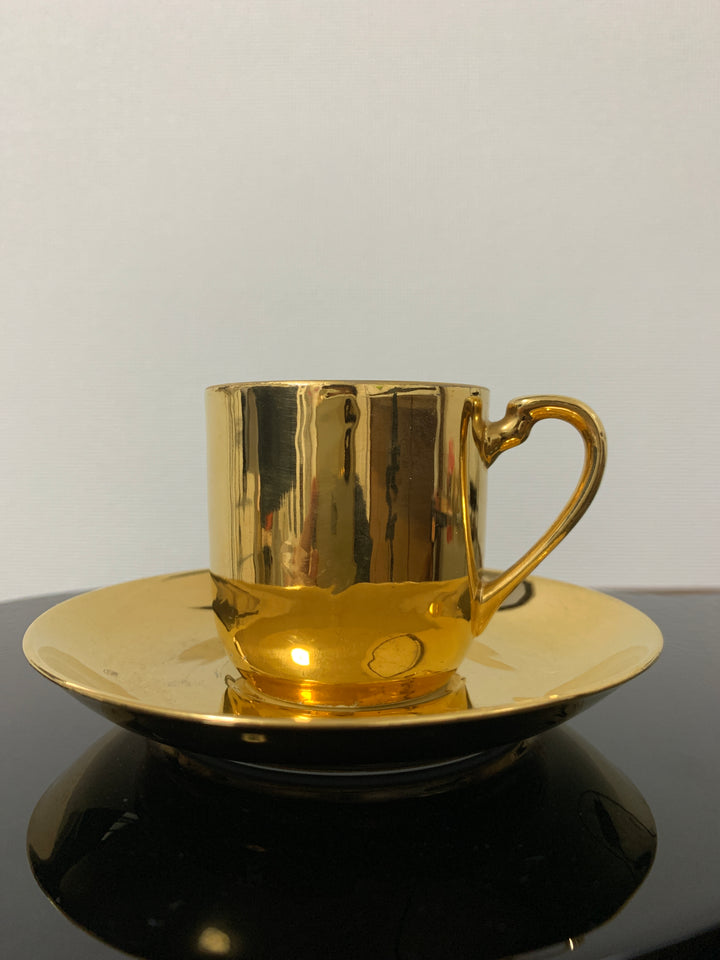 オールドノリタケのゴールドラスターのカップ＆ソーサー