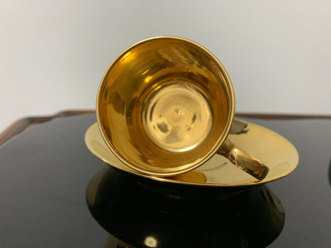 オールドノリタケのゴールドラスターのカップ＆ソーサー