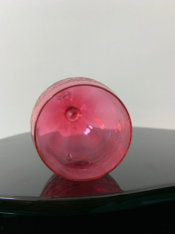 オールドバカラ　メディシス　ワイングラス　アメジスト（レッド）クリスタル