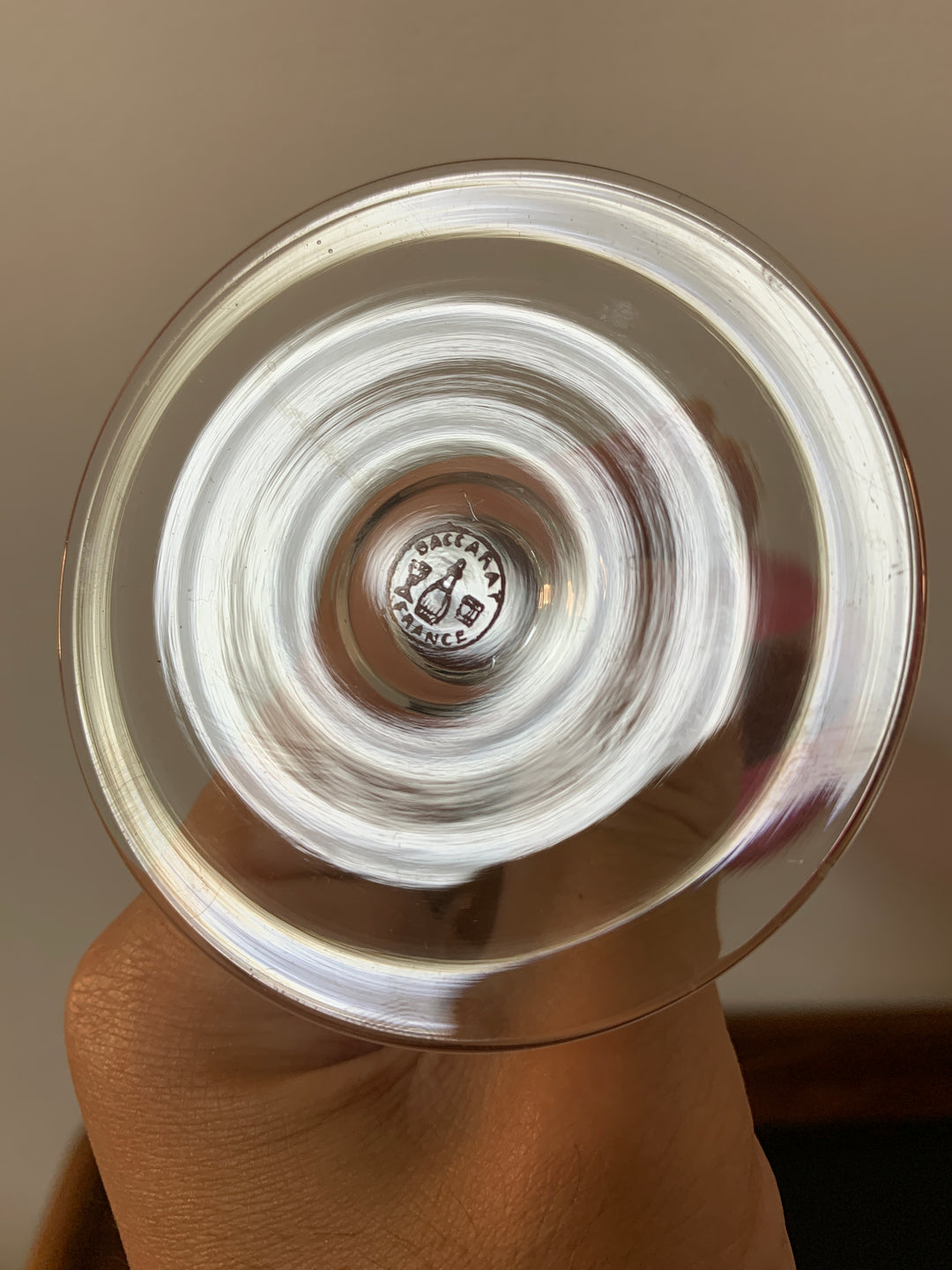 オールドバカラ　メディシス　ワイングラス　アメジスト（レッド）クリスタル