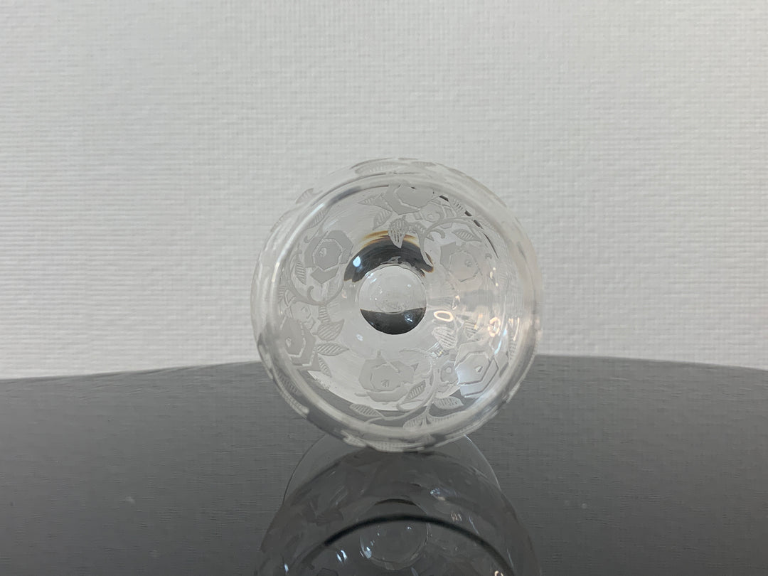 オールドバカラ　フォントネー『薔薇』極小のショットグラス