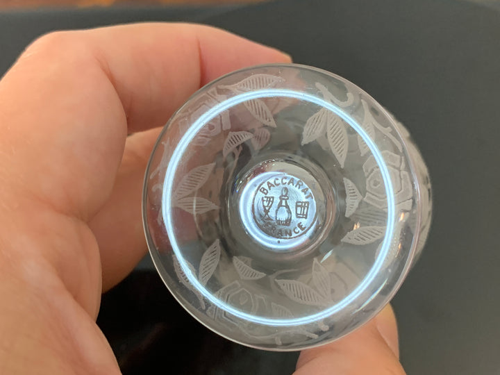 オールドバカラ　フォントネー『薔薇』極小のショットグラス