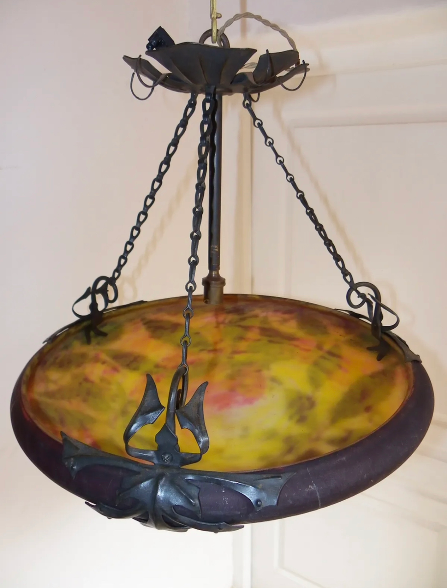 ドーム兄弟(ドームナンシー)&ルイ・マジョレル 野葡萄文ペンダント ドーム兄弟(ドームナンシー)&ルイ・マジョレル 野葡萄文ペンダント