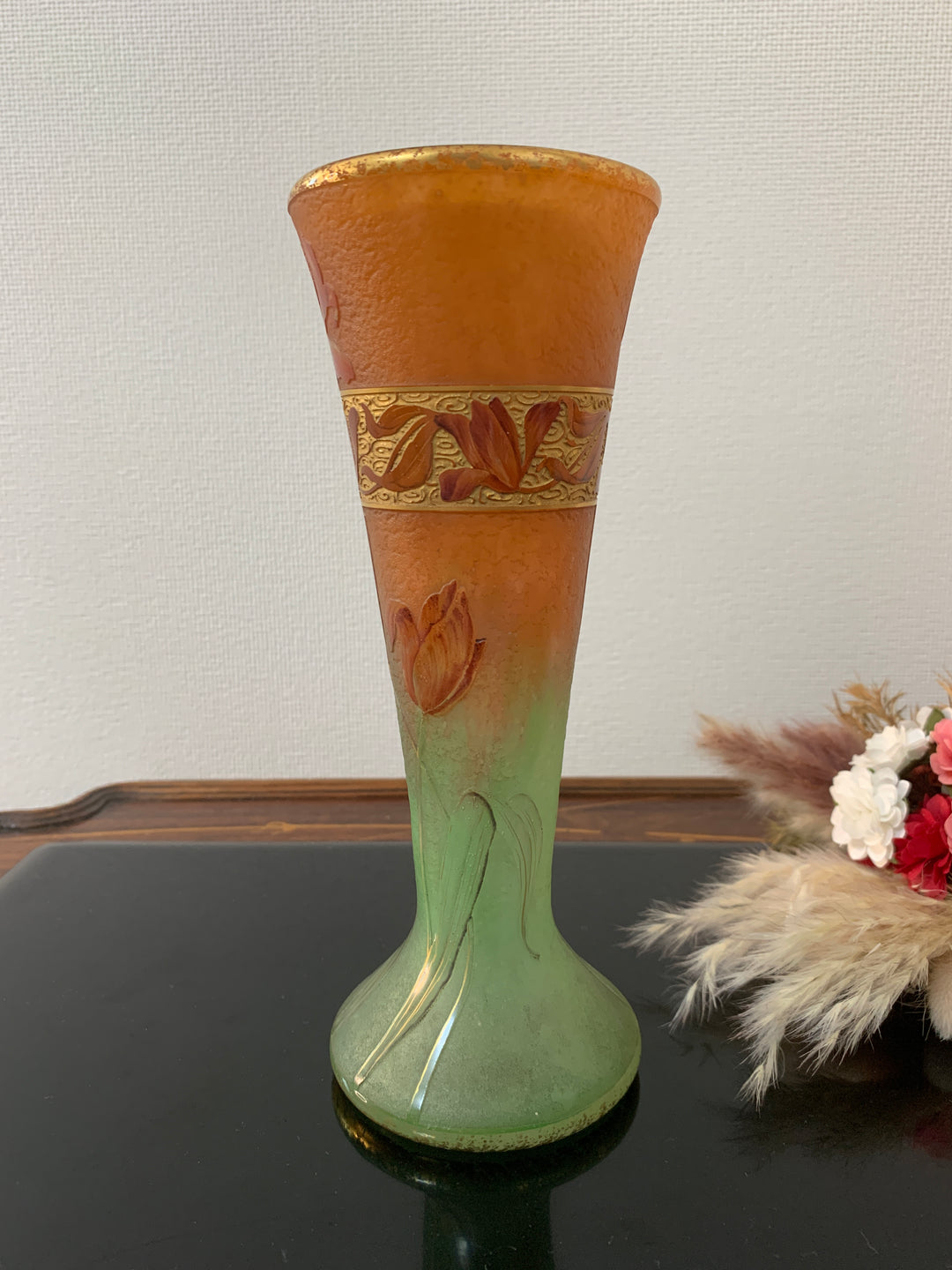 ドームナンシー （ドーム兄弟）チューリップの花の中型花瓶