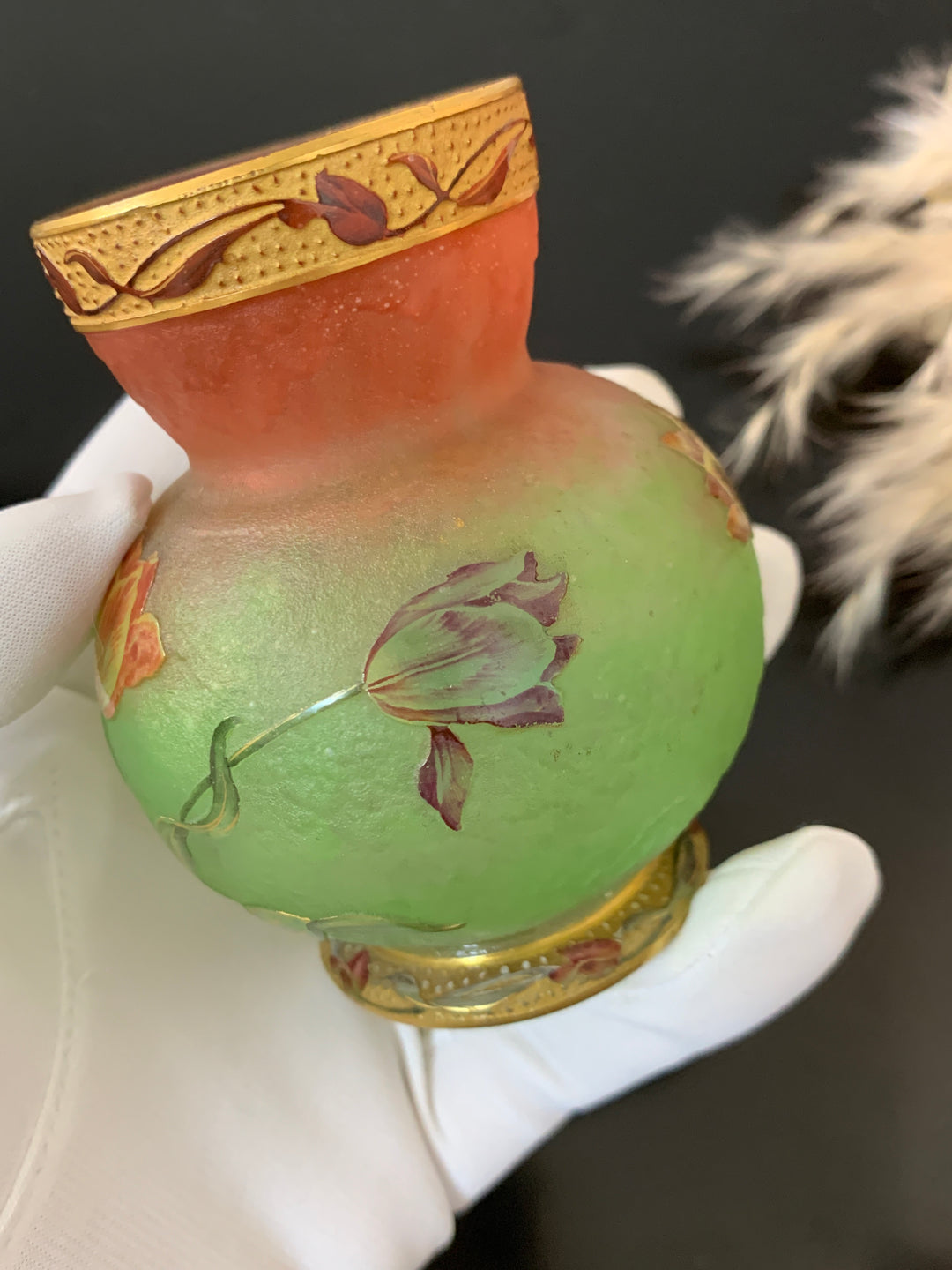 ドームナンシー （ドーム兄弟）チューリップの花のコロン型花瓶