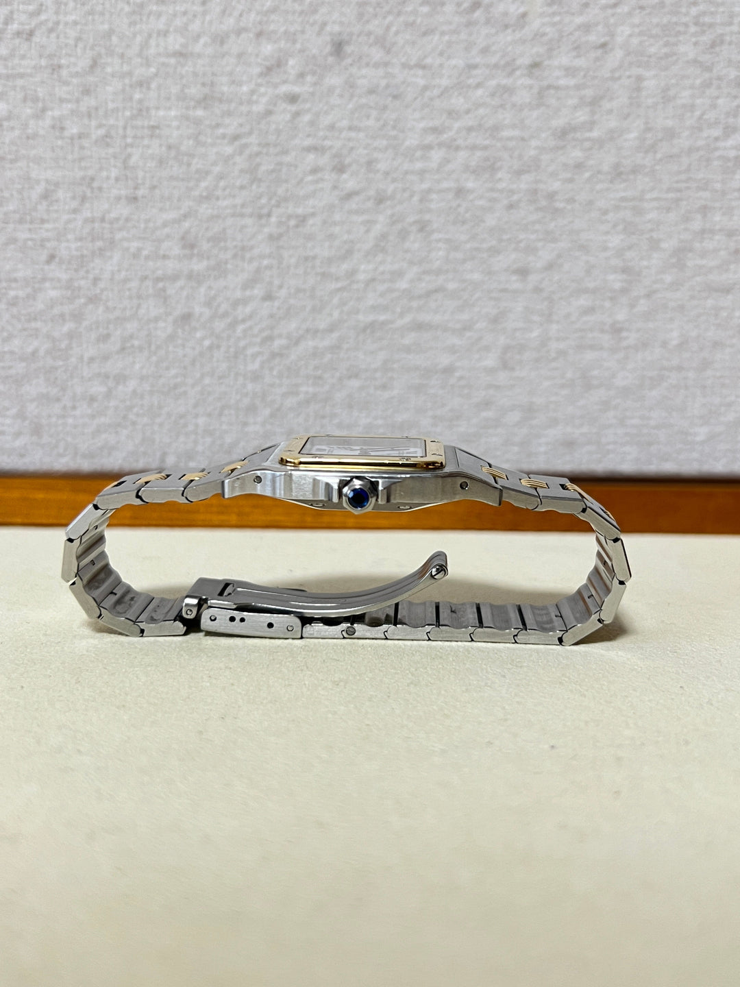 国際保証書（有）カルティエ　サントスガルべLMサイズ　ステンレス x ゴールドコンビ自動巻モデルRef：2961