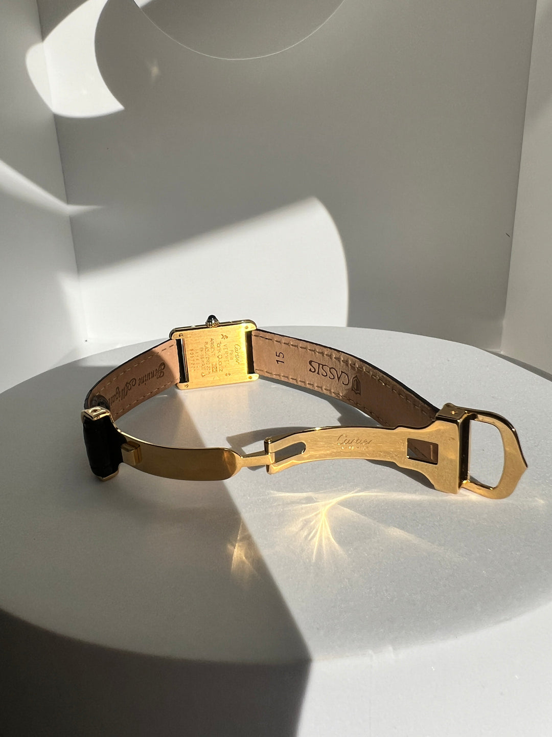 廃盤マスト ドゥ カルティエ タンク　レディースヴィンテージウォッチ ブレゲ数字 SMサイズ 純銀に18Kヴェルメイユ