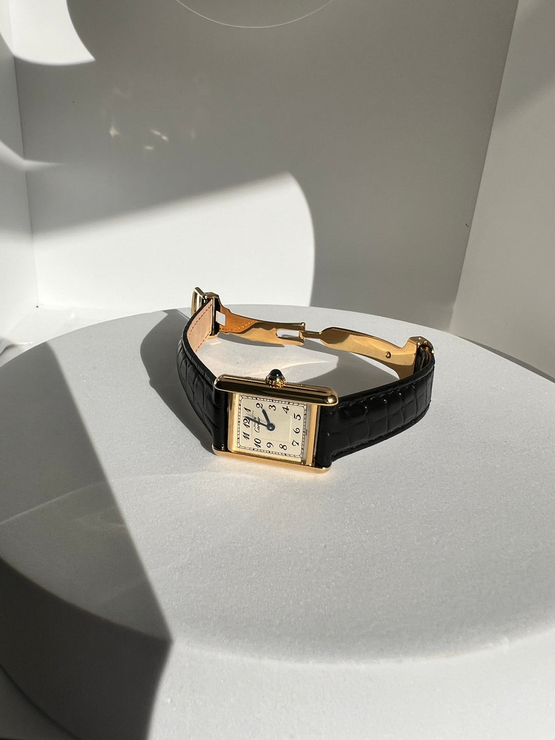 廃盤マスト ドゥ カルティエ タンク　レディースヴィンテージウォッチ ブレゲ数字 SMサイズ 純銀に18Kヴェルメイユ