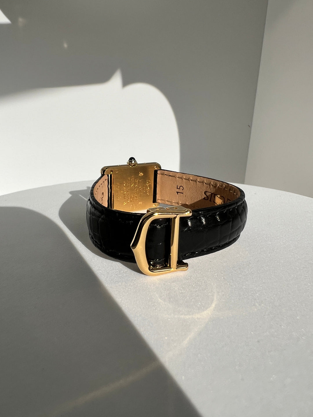 廃盤マスト ドゥ カルティエ タンク　レディースヴィンテージウォッチ ブレゲ数字 SMサイズ 純銀に18Kヴェルメイユ