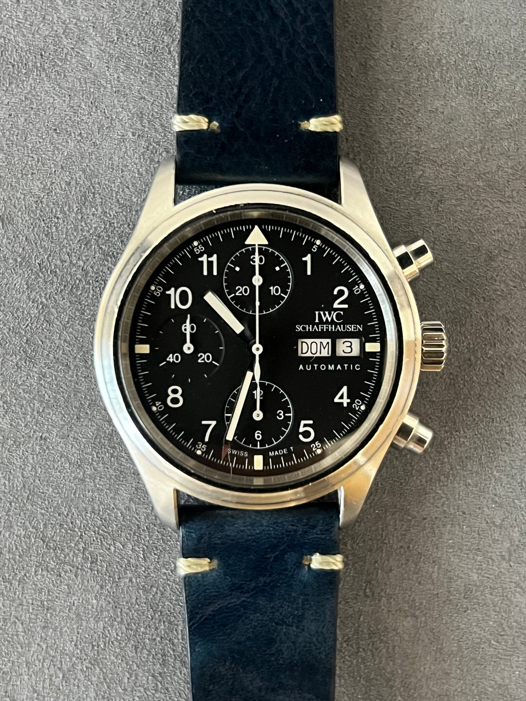 IWC メカニカル フリーガークロノグラフ Ref.3706 Cal.7922 自動巻 1990年代製　IW370603