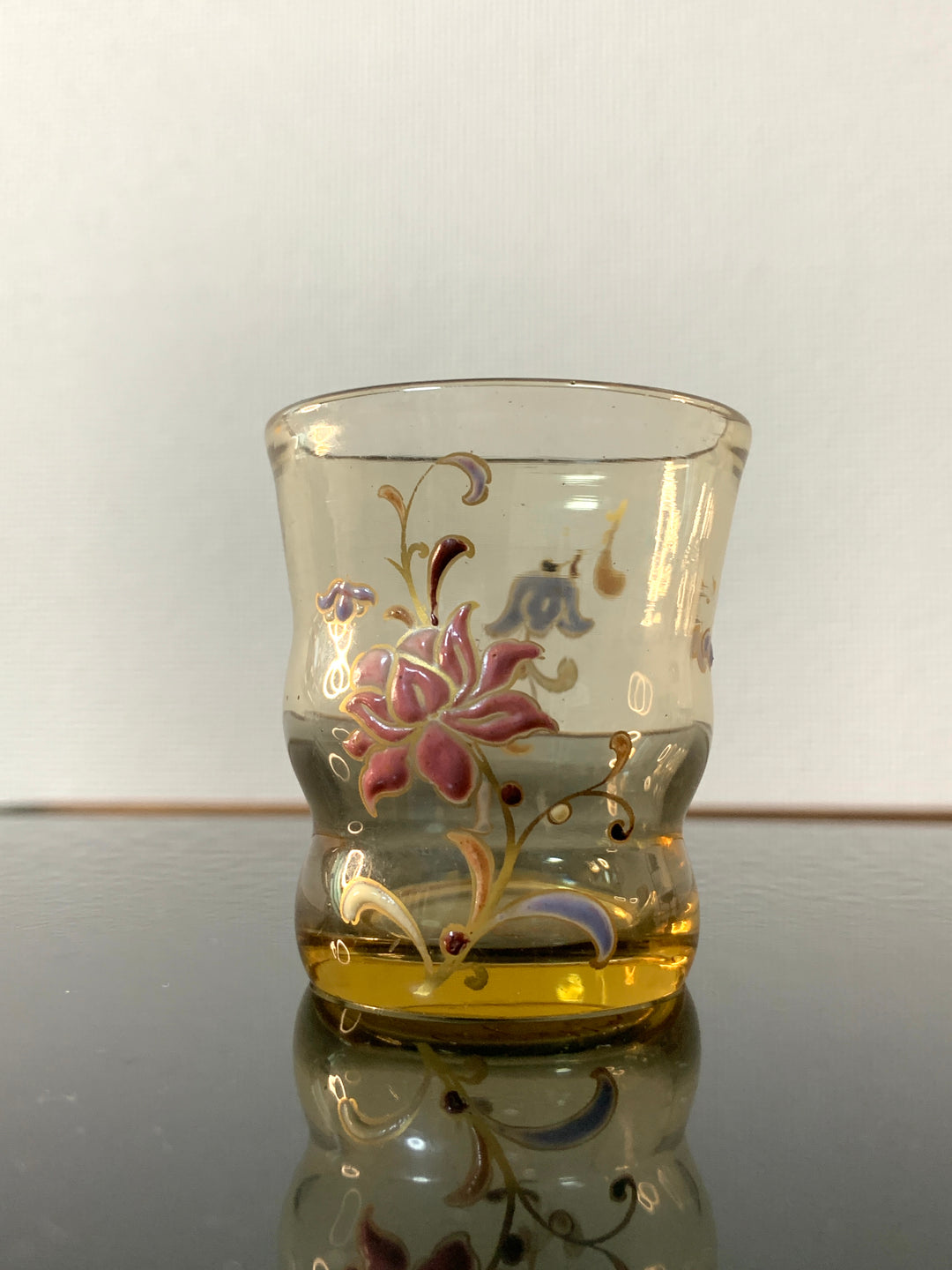 エミールガレ　初期作品　花紋リキュールグラス