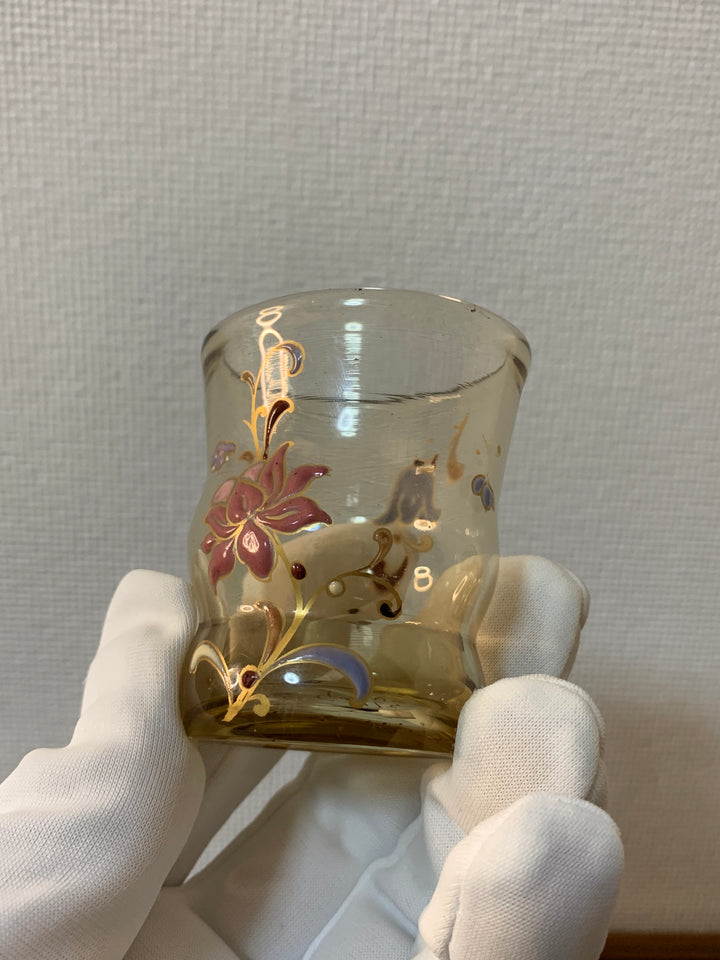 エミールガレ　初期作品　花紋リキュールグラス