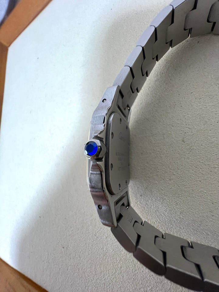 カルティエ　サントスガルべSMサイズ　コンビ クオーツ　レディースウォッチ（ボックス付き）