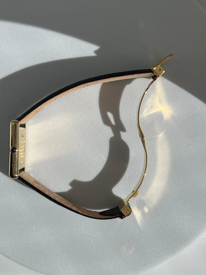 廃盤マスト ドゥ カルティエ タンク　ユニセックス ヴィンテージウォッチ ブレゲ数字 LMサイズ 純銀に18Kヴェルメイユ