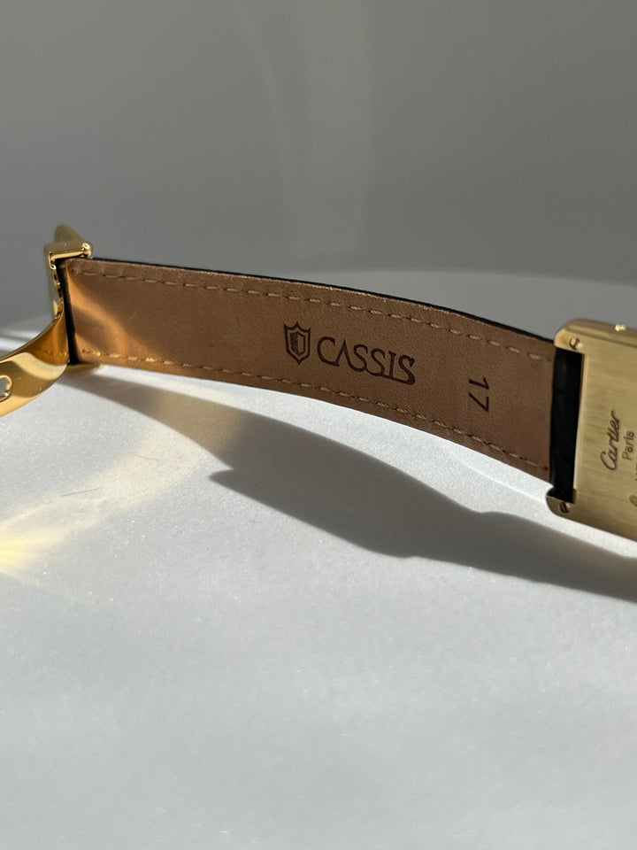 廃盤マスト ドゥ カルティエ タンク　ユニセックス ヴィンテージウォッチ ブレゲ数字 LMサイズ 純銀に18Kヴェルメイユ