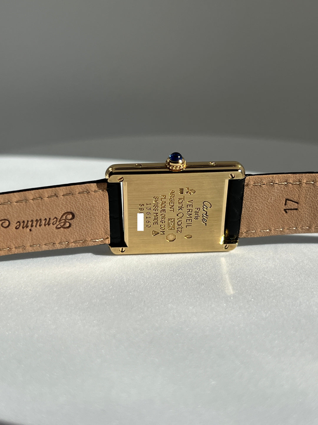 廃盤マスト ドゥ カルティエ タンク　ユニセックス ヴィンテージウォッチ ブレゲ数字 LMサイズ 純銀に18Kヴェルメイユ