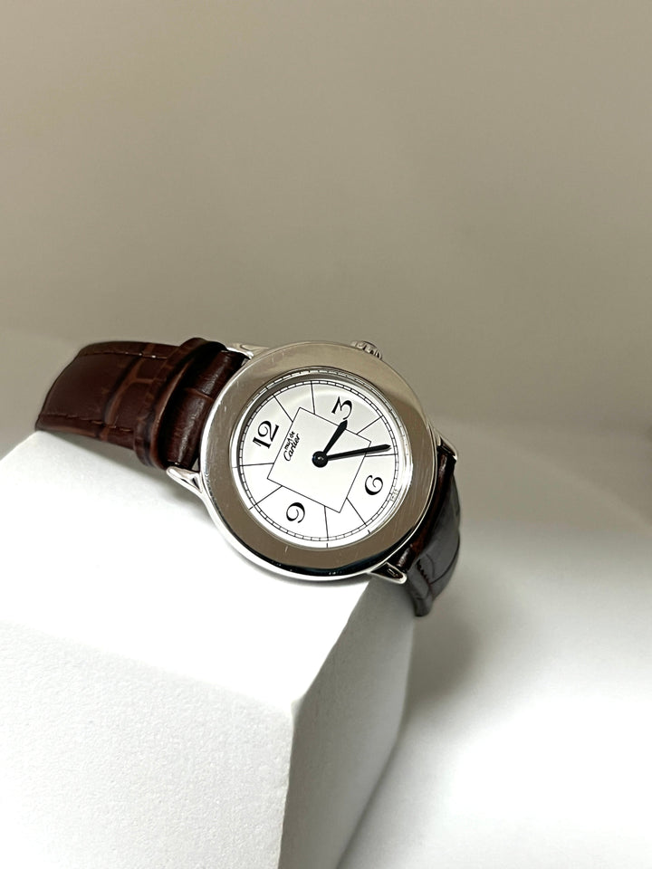 カルティエ　マストロンド　レディースラウンドウォッチ　クオーツモデル