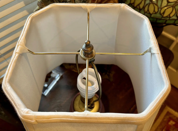 ドーム兄弟(Daum Nancy)ピンクの湖水風景のテーブルランプ