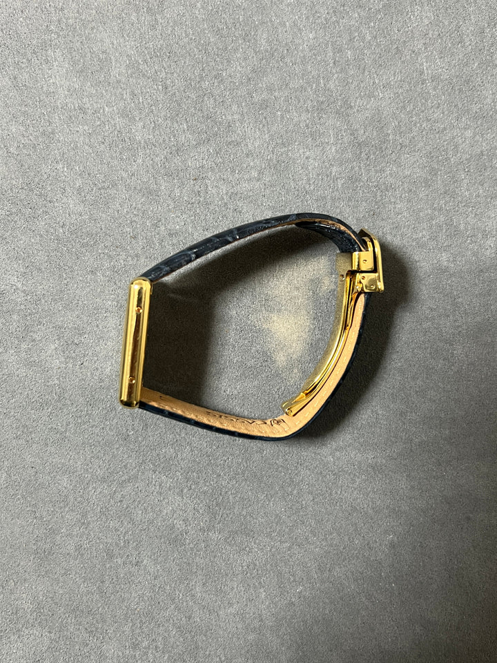 廃盤マスト ドゥ カルティエ タンク　ユニセックス ヴィンテージウォッチ 飛びアラビア LMサイズ 純銀に18Kヴェルメイユ