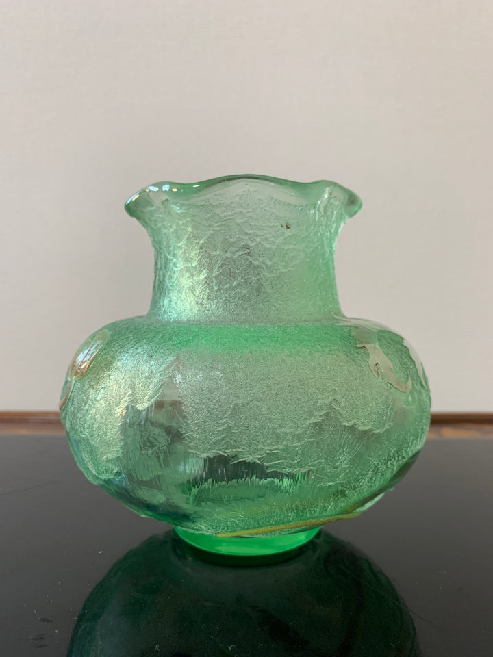 エミールガレ 初期作品 エナメルガラスの花紋花瓶