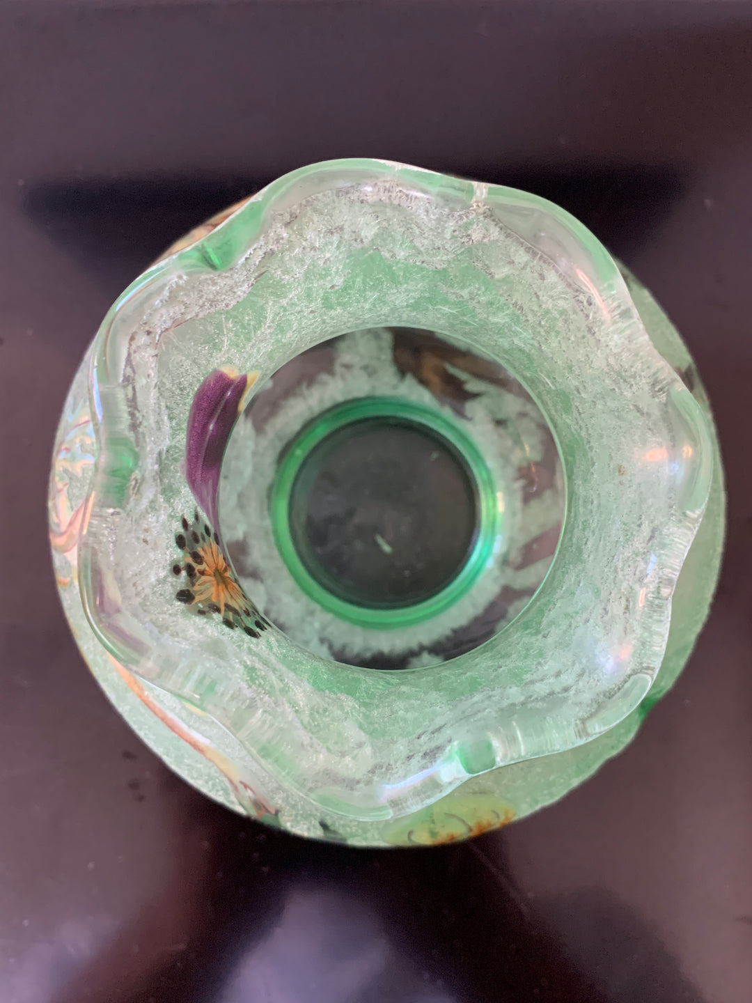 エミールガレ 初期作品 エナメルガラスの花紋花瓶