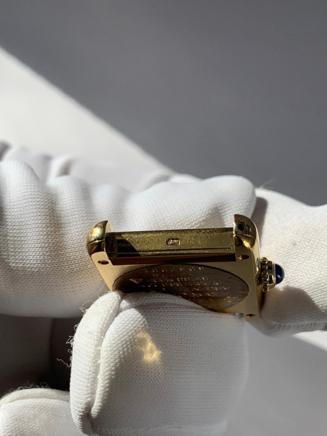 カルティエ 腕時計 マスト タンク ヴェルメイユ レディース 手巻き SV925 革ベルト