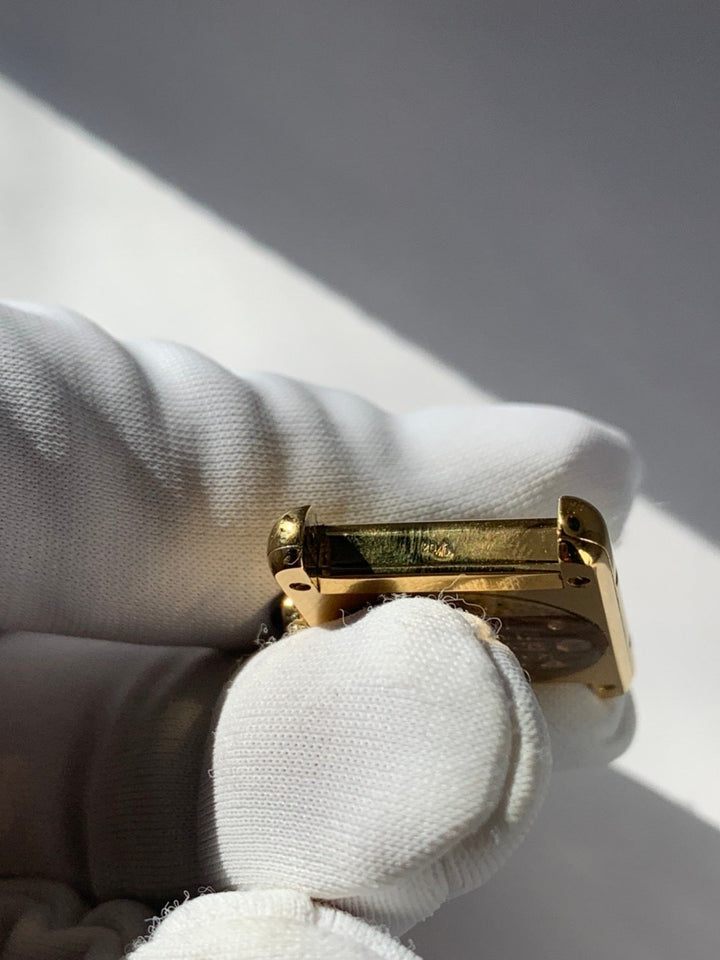 カルティエ 腕時計 マスト タンク ヴェルメイユ レディース 手巻き SV925 革ベルト