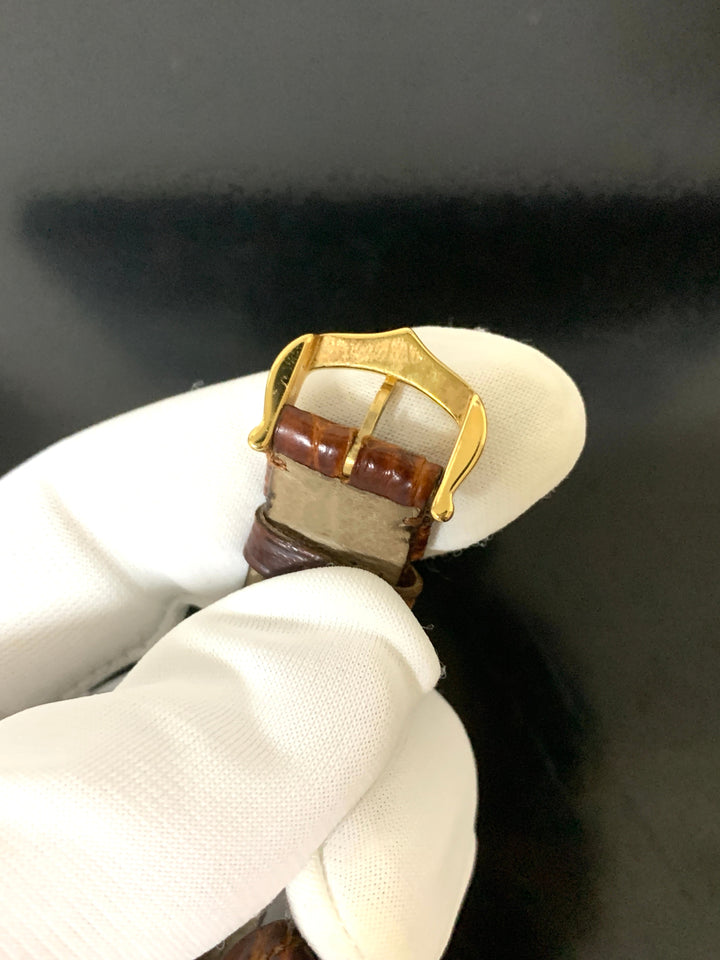 カルティエ 腕時計 マスト タンク ヴェルメイユ レディース 手巻き SV925 革ベルト