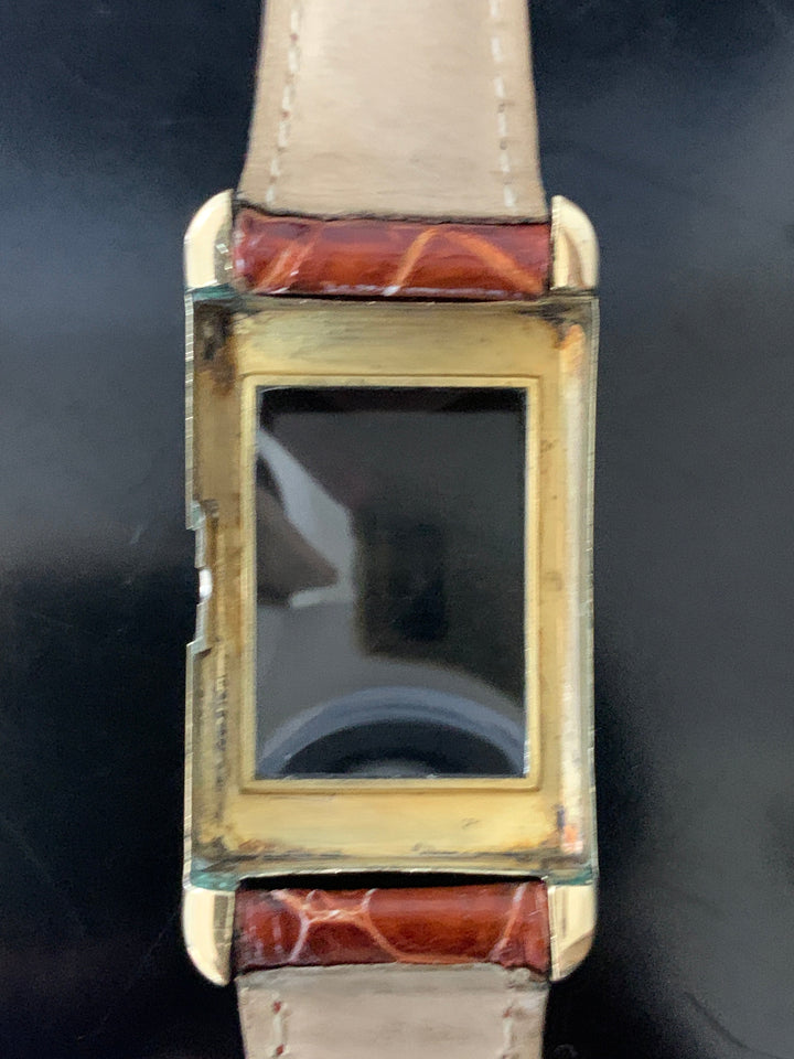 モバード（MOVADO）14k カービプラン アールデコ時代 レクタンギュラー型腕時計