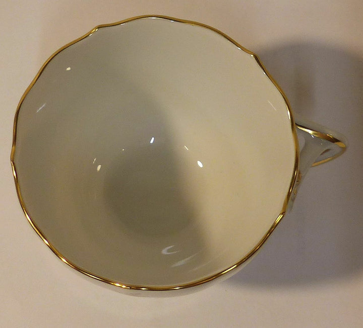 マイセン(Meissen)　カップ＆ソーサーセット　イエローローズ・勿忘草　1級品