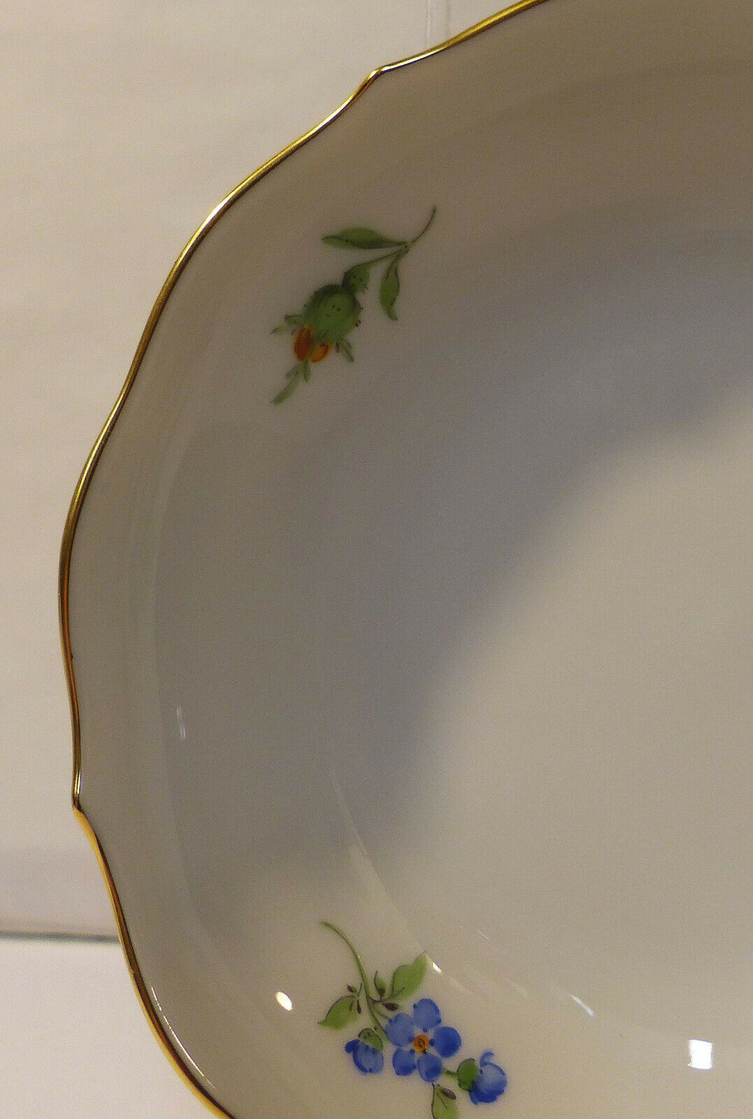 マイセン(Meissen)　カップ＆ソーサーセット　イエローローズ・勿忘草　1級品