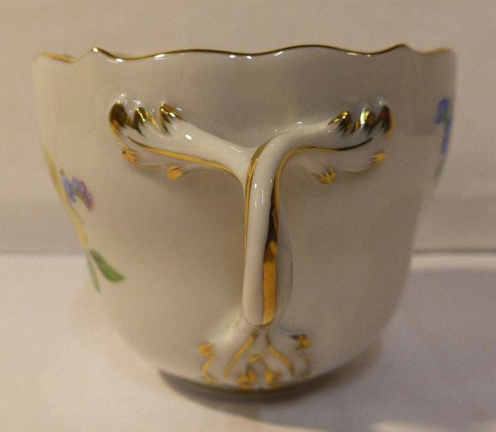 マイセン(Meissen)　カップ＆ソーサーセット　イエローローズ・勿忘草　1級品